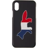 MAISON KITSUNÉ MAISON KITSUNE GREY TRICOLOR FOX IPHONE X CASE