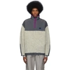 ADER ERROR ADER ERROR GREY FLEECE HIKER PULLOVER