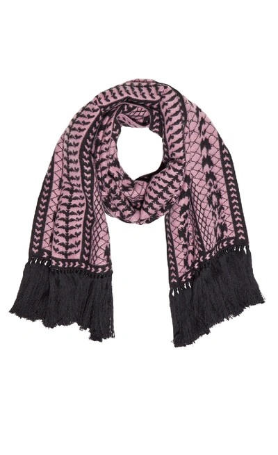 Temperley London Delilah Jacquard Scarf In Peony