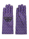 BALENCIAGA BALENCIAGA BB PAISLEY PRINTED GLOVES