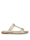 TOD'S TOD'S DOUBLE T FRONT STRAP SANDALS