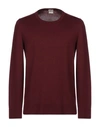 Massimo Alba Sweaters In Maroon