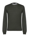 Roberto Collina Sweaters In Military Green