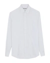 Grey Daniele Alessandrini Man Shirt White Size 16 ½ Cotton, Elastane