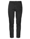 Dondup Woman Pants Black Size 26 Cotton, Elastane