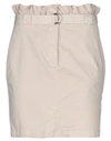Pinko Mini Skirts In Beige