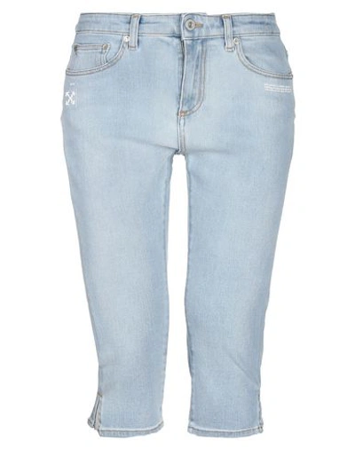 Off-white &trade; Denim Cropped In Blue