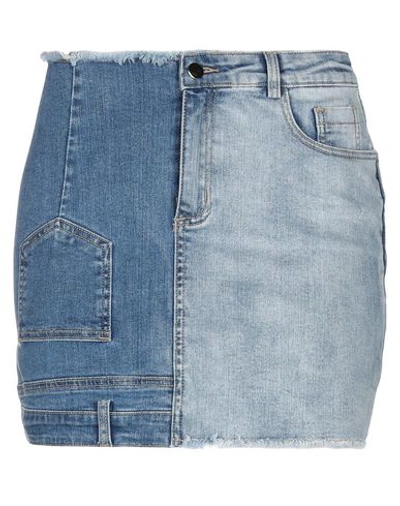 Tpn Denim Skirt In Blue