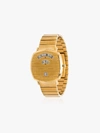 GUCCI GOLD TONE GRIP STAINLESS STEEL WATCH,YA15740914540093