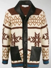 GOLDEN GOOSE INTARSIA FESTIVE KNIT CARDIGAN,G35MP589A114608155