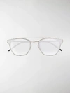 Saint Laurent Classic Sl 28 Sunglasses In Silver
