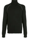 ALANUI Cactus Elbow Patch Cashmere Sweater Black,LMHF001F19001021