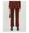 SANDRO BLOONE SLIM-FIT STRAIGHT STRETCH-CREPE TROUSERS