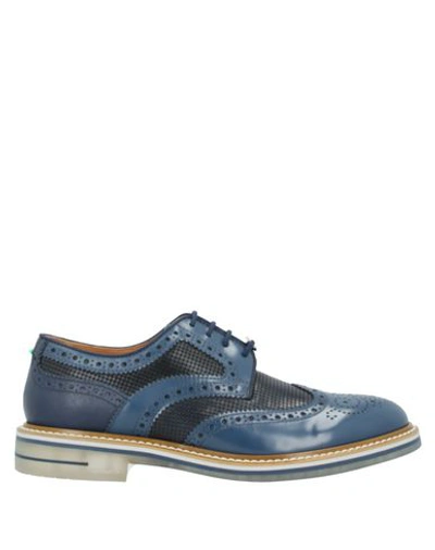 Brimarts Laced Shoes In Slate Blue