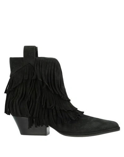 Sergio Rossi Ankle Boots In Black