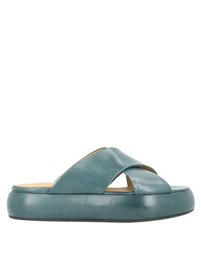 Ernesto Dolani Sandals In Deep Jade