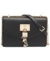 DKNY ELISSA SMALL LEATHER FLAP SHOULDER BAG, CREATED FOR MACY'S