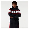 Nike Jordan Men's Air Colorblocked Fleece Pullover Hoodie In Black