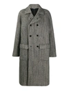 DOLCE & GABBANA CHEVRON WOOL LONG COAT,5f02efb5-eb33-64db-de38-d201dd0905fc