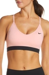 Nike Indy Light-support Compression Sports Bra In Echo Pink