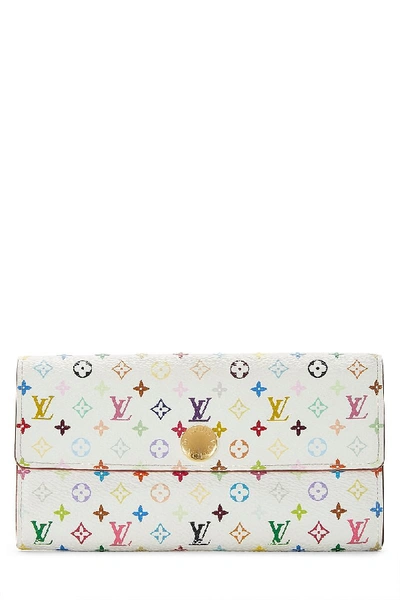 Pre-owned Louis Vuitton Takashi Murakami X  White Monogram Multicolore Sarah