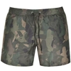 PAUL SMITH PS BY PAUL SMITH LADY CAMOUFLAGE SWIM SHORTS GREEN,125880