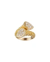 BOUCHERON SERPENT BOHEME 18K GOLD DIAMOND BYPASS RING,PROD216580030