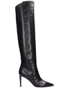 L'AUTRE CHOSE HIGH HEELS BOOTS IN BLACK LEATHER,11135291