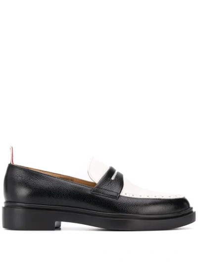 Thom Browne Lightweight Sole Penny Loafers In Black