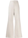 BRUNELLO CUCINELLI FLARED HIGH WAISTED TROUSERS