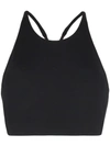 Girlfriend Collective Black Topanga Tank Sports Bra In Black