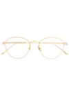 Cartier Round Frame Glasses In Gold