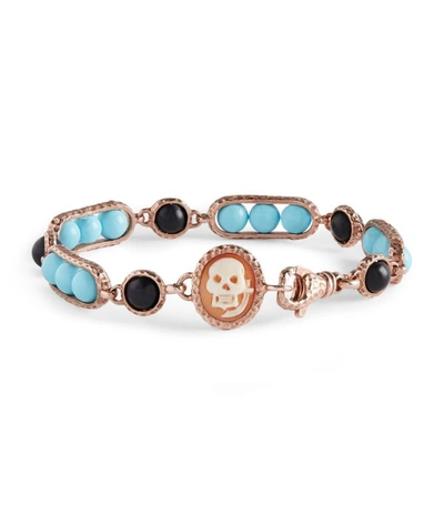 Amedeo Sterling Silver Beaded Pirate Bracelet