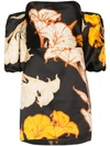 JOHANNA ORTIZ COSMIC ORIGIN FLORAL SILK MINI DRESS