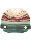 MISSONI STRIPED KNITTED HAT