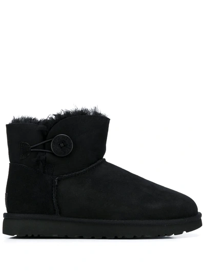 UGG BUTTON FASTENED ANKLE BOOTS