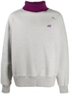 ADER ERROR CONTRAST-ROLLNECK SWEATSHIRT