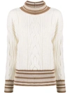 LORENA ANTONIAZZI CABLE KNIT JUMPER