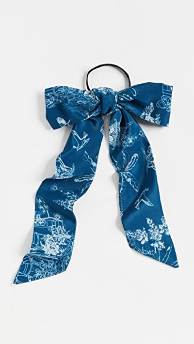Hemant & Nandita Alpas Bow Hair Tie In Blue