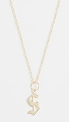 JENNIFER ZEUNER JEWELRY EMMANUELLE INITIAL NECKLACE,ZEUNR40576