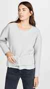 3.1 PHILLIP LIM LONG SLEEVE PULLOVER WITH BELT