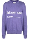 NASASEASONS SELL YOUR SOUL INTARSIA SWEATER,SW005P