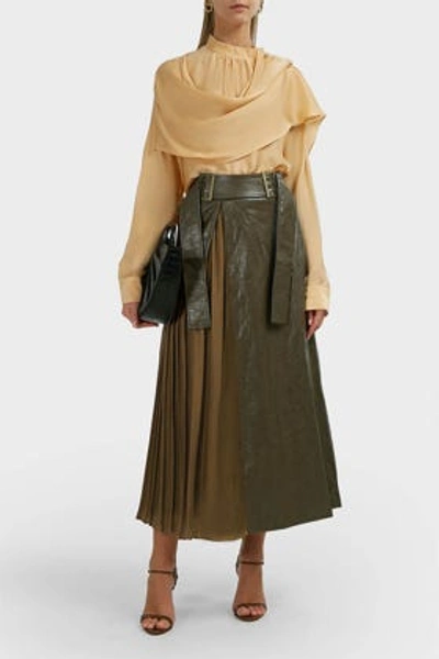 Rejina Pyo Evie Faux Leather Skirt In Brown