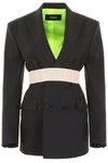 DSQUARED2 DSQUARED2 DOUBLE BREASTED BELTED BLAZER