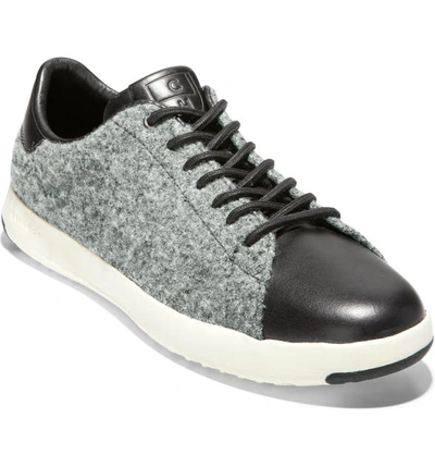 Cole Haan Grandpro Tennis Sneaker In Gray Wool / Black