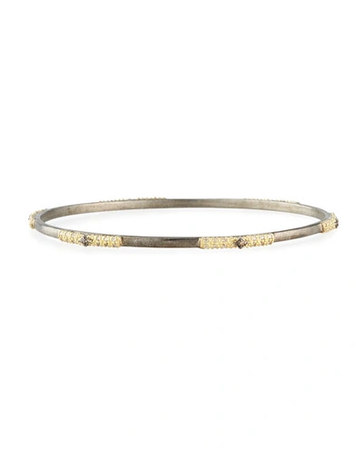 Armenta Old World 2-tone Champagne Diamond Bangle In Yellow/black