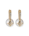 SYDNEY EVAN 14K DIAMOND STARBURST PEARL EARRINGS,PROD225970072