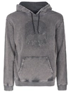 Hydrogen Skull Embellished Hoodie In Grey