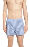 Hanro Fancy Striped Boxers In Summer Stripe