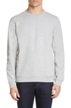 Norse Projects Vagn Crewneck Cotton Sweatshirt In Light Grey Melange